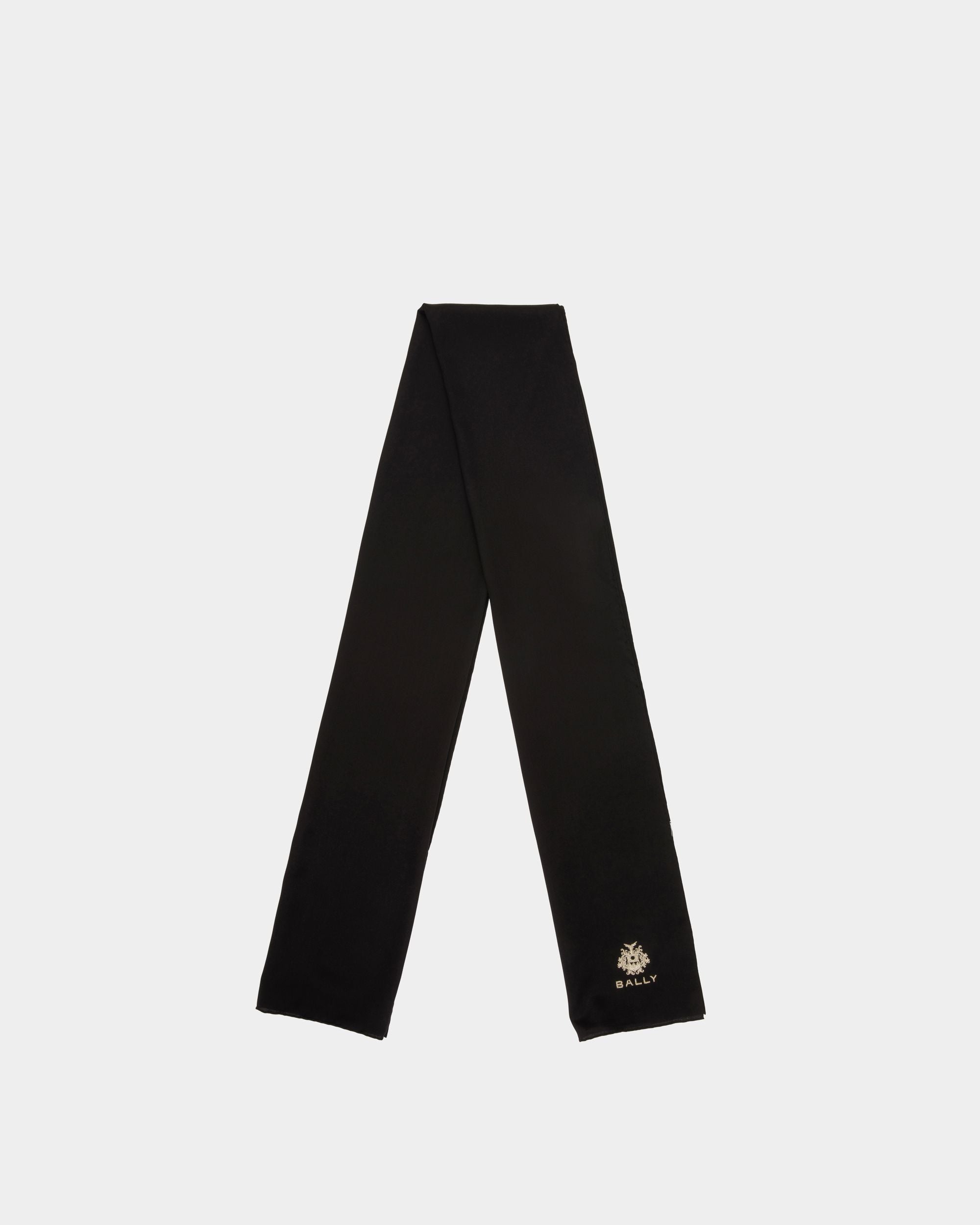 Schal Aus Seide In Schwarz - Damen - Bally - 01