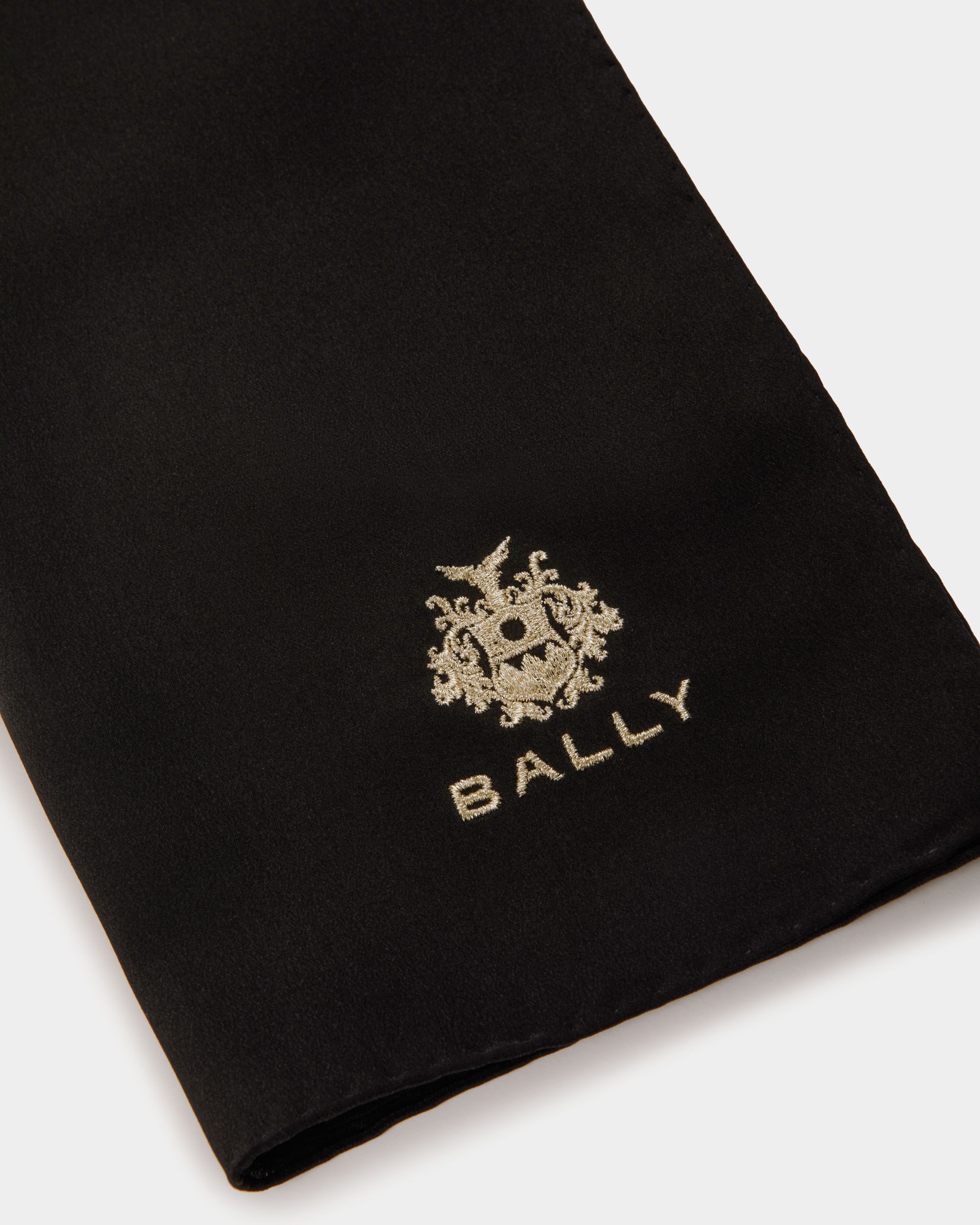 Schal Aus Seide In Schwarz - Damen - Bally - 02