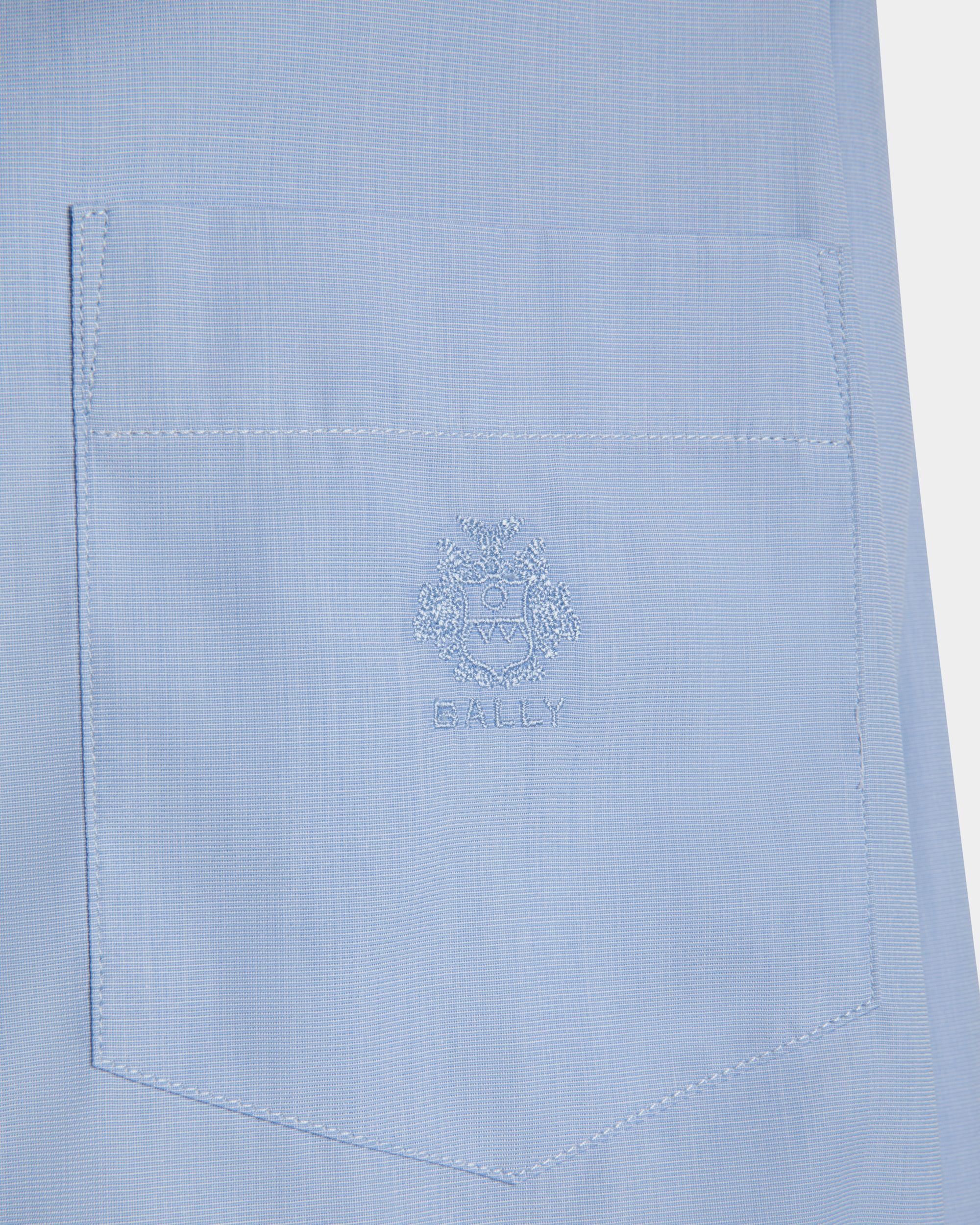 Langarmshirt Aus Baumwolle In Light Blue - Damen - Bally - 05