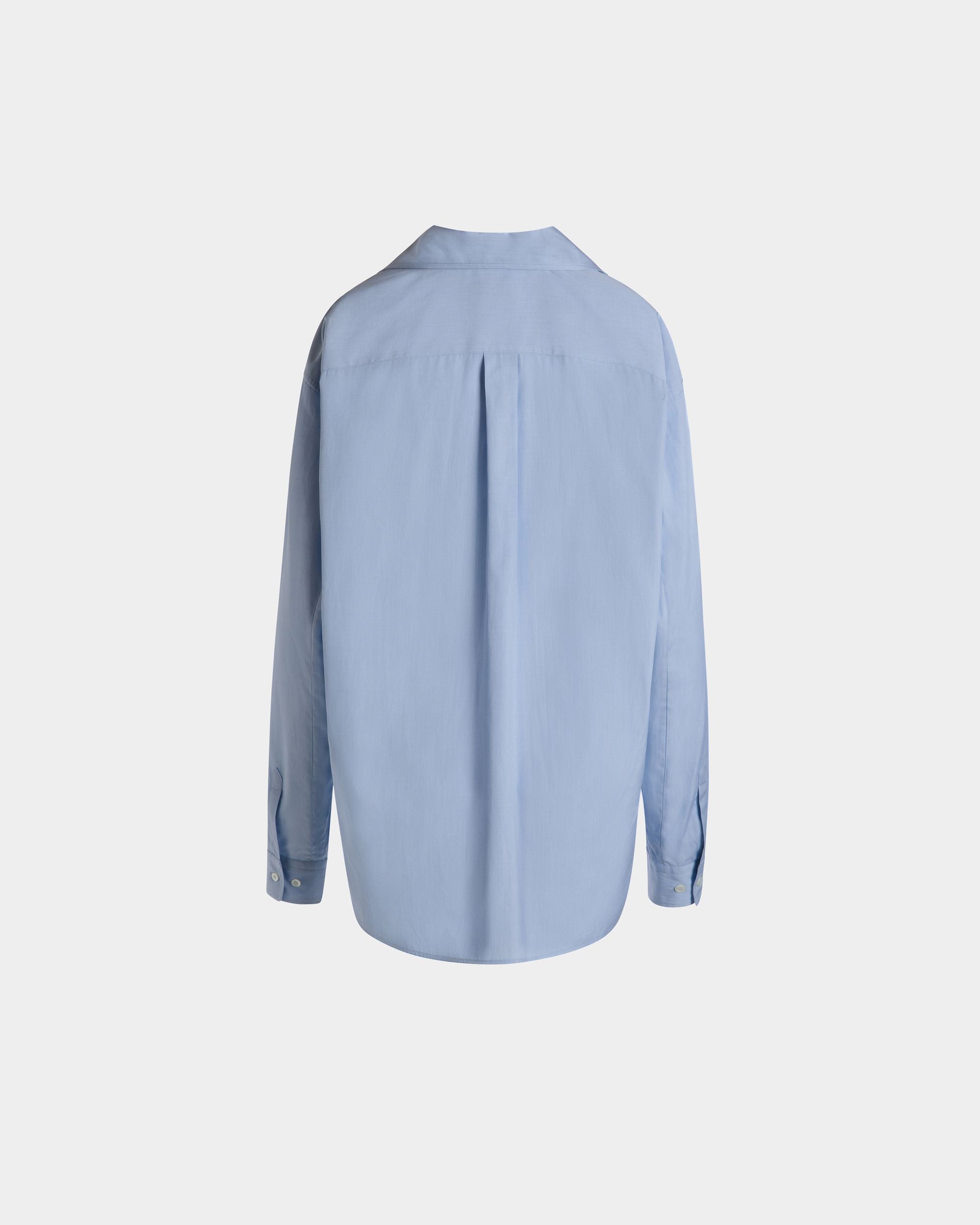 Langarmshirt Aus Baumwolle In Light Blue - Damen - Bally - 08