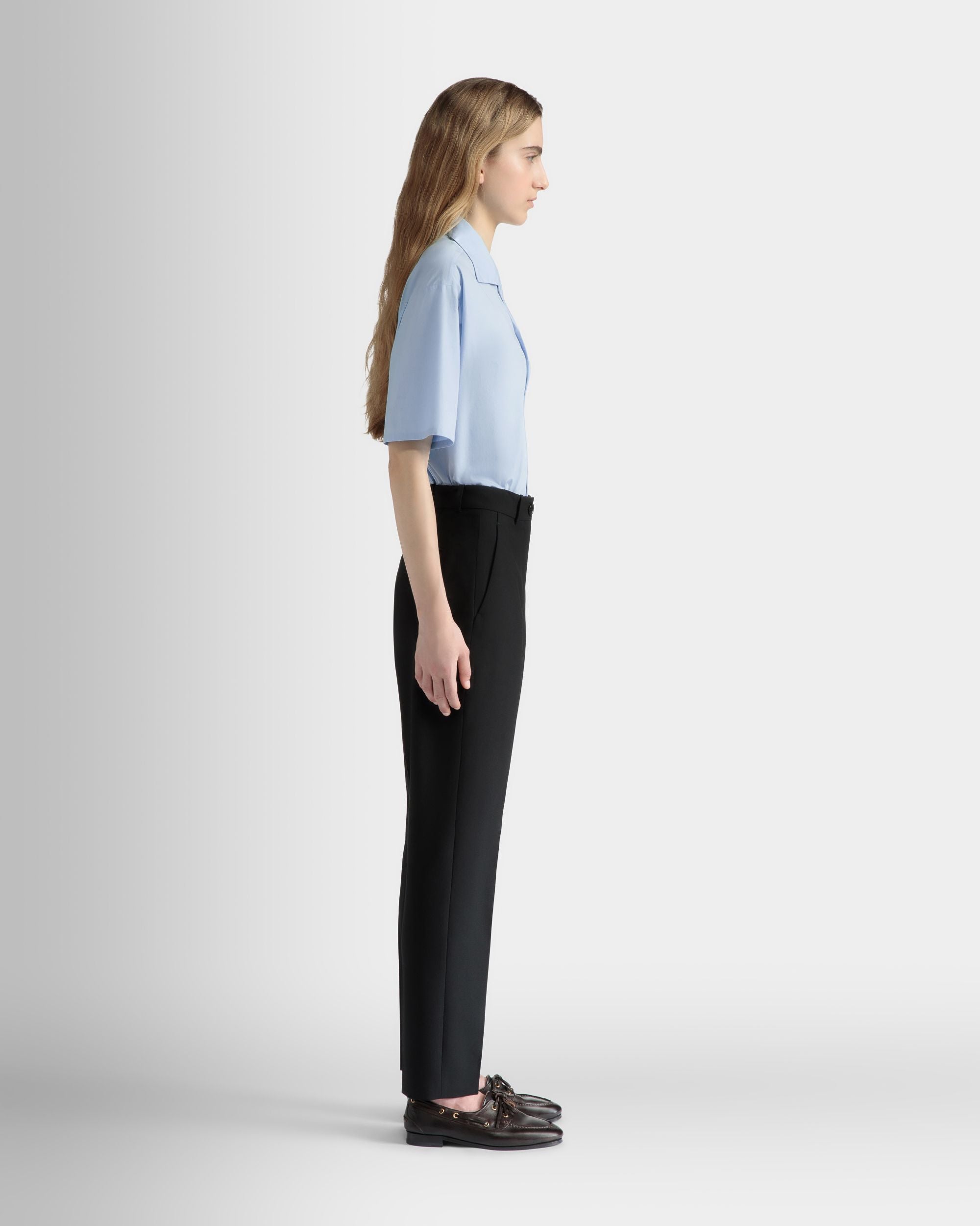 Camicia Oversize In Cotone Light Blue - Donna - Bally - 05