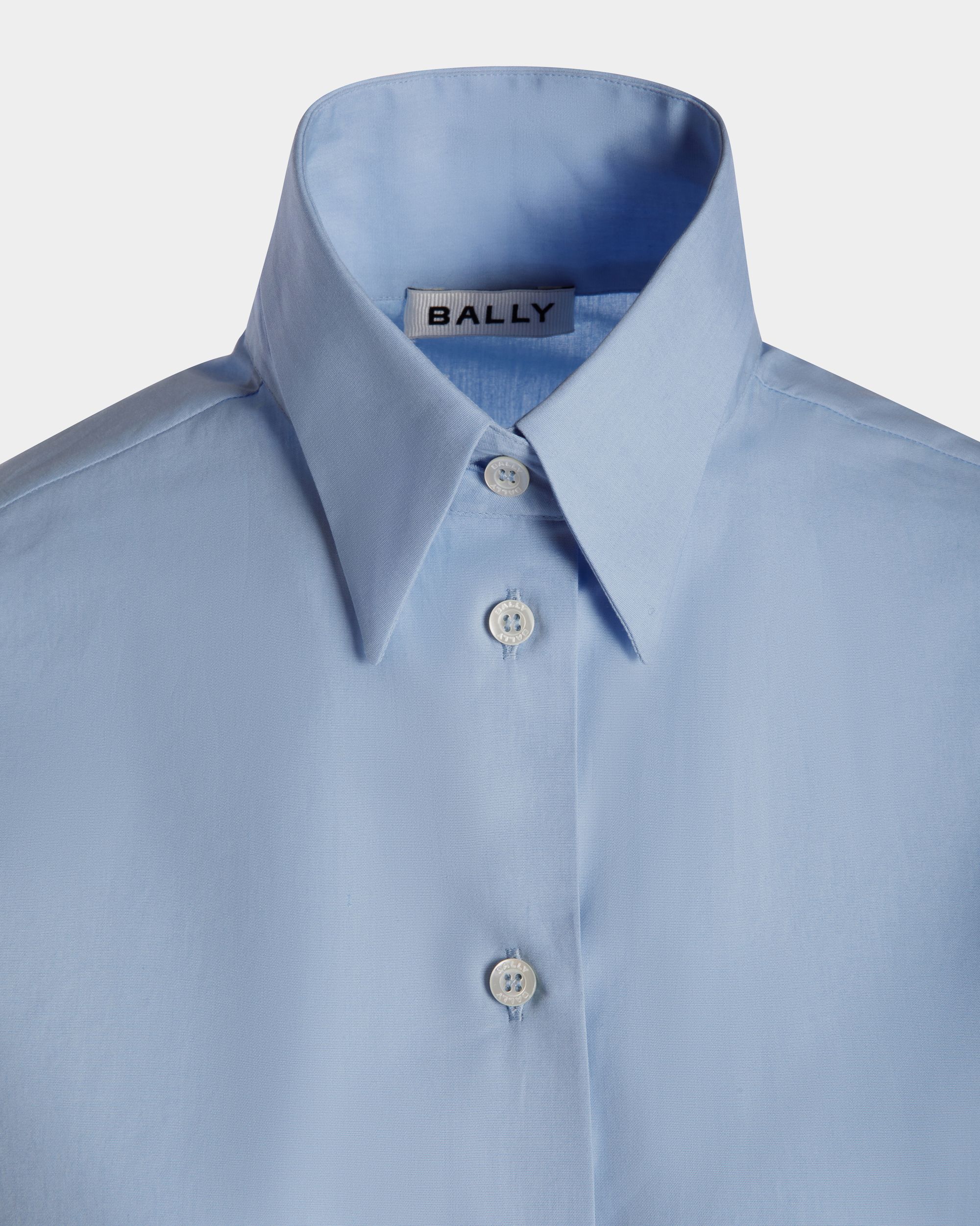 Shirt In Light Blue Cotton - Women's - Bally - 02