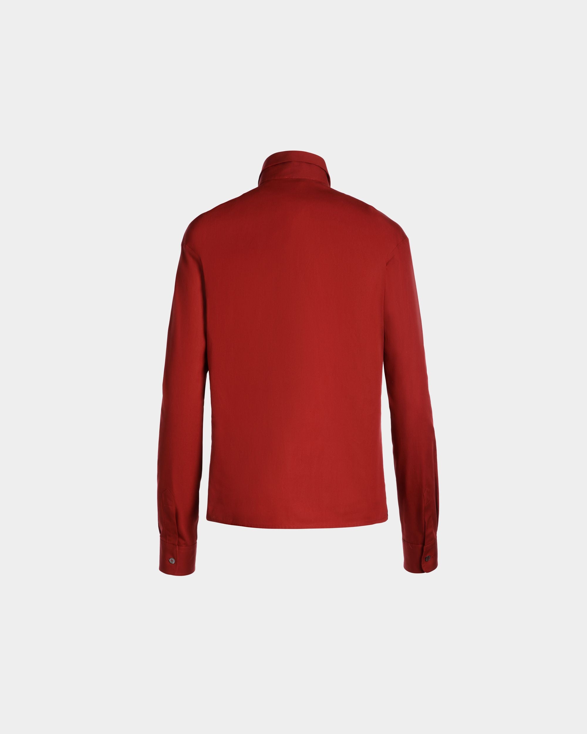 Camicia A Maniche Lunghe In Cotone Heritage Red - Donna - Bally - 03