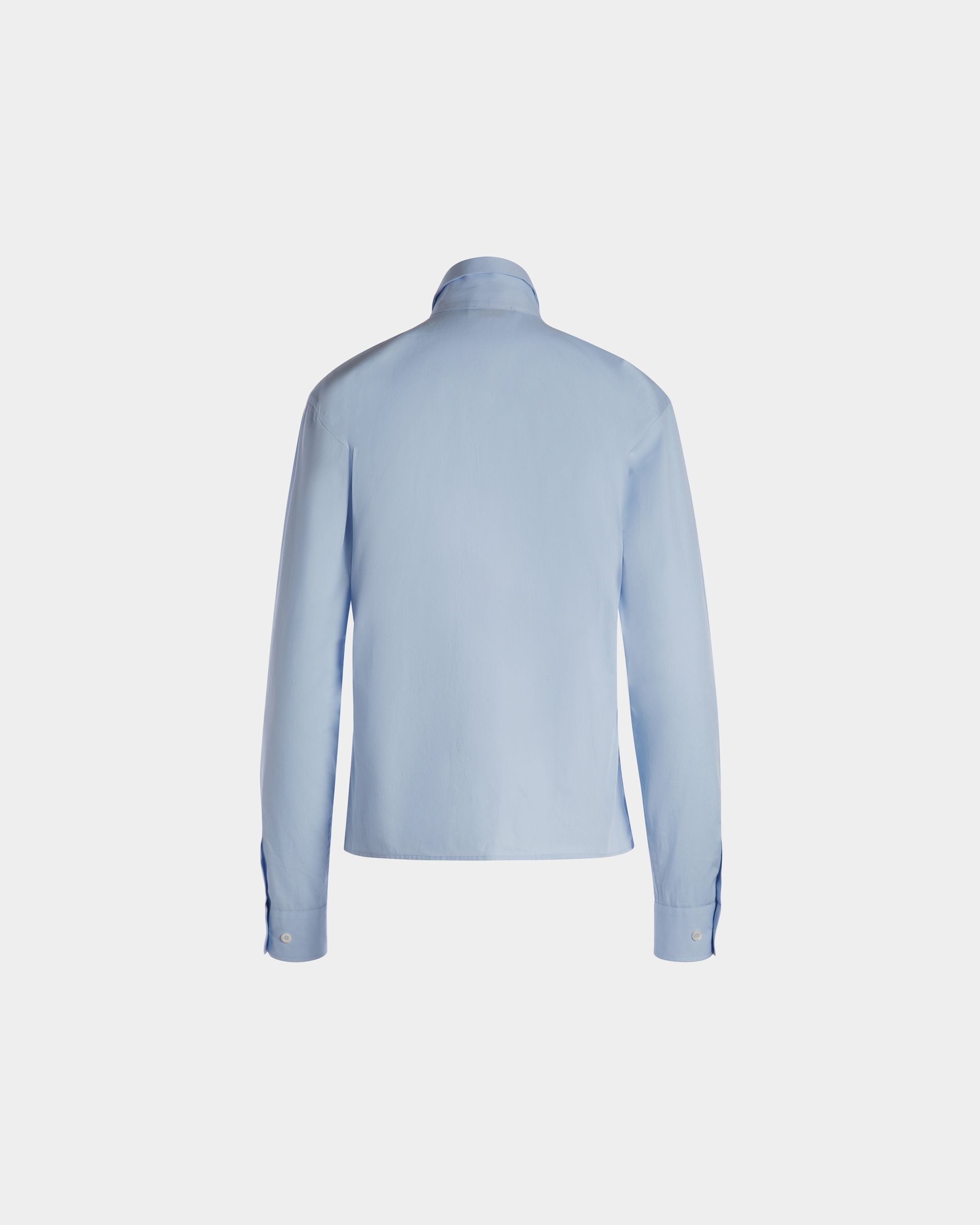 Camicia A Maniche Lunghe In Cotone Light Blue - Donna - Bally - 06