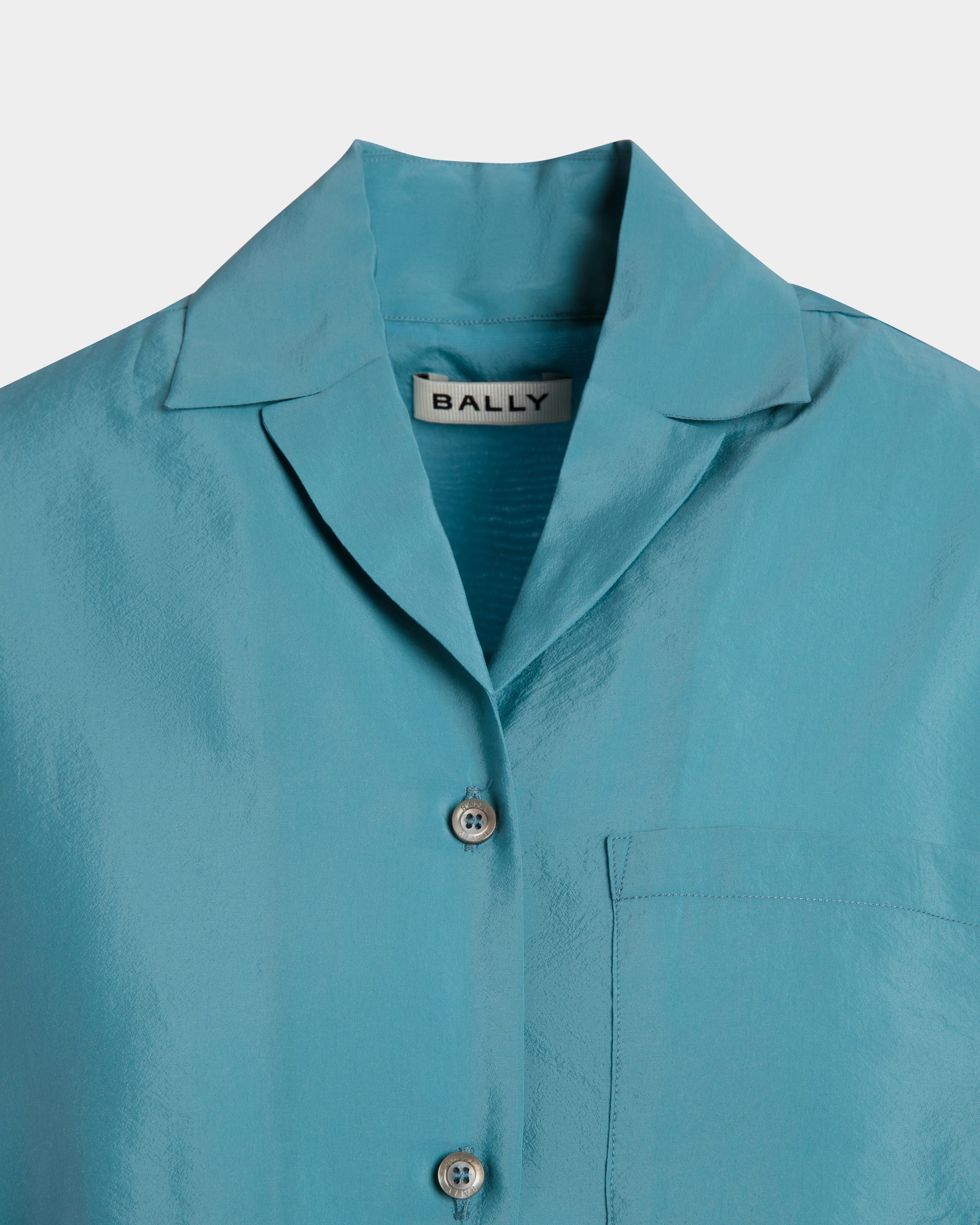 Camicia In Raso Medium Blue - Donna - Bally - 04