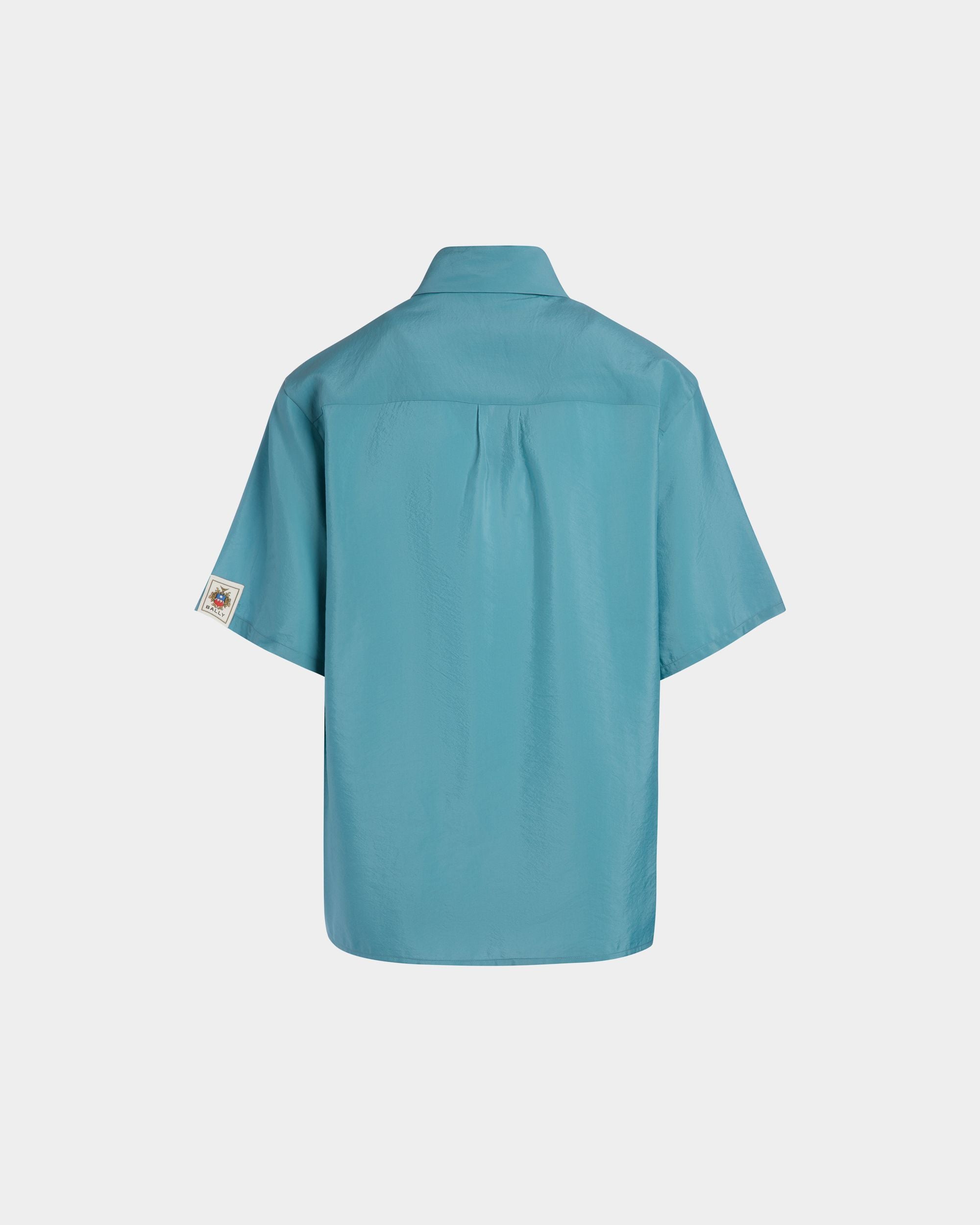 Hemd Aus Satin In Medium Blue - Donna - Bally - 07