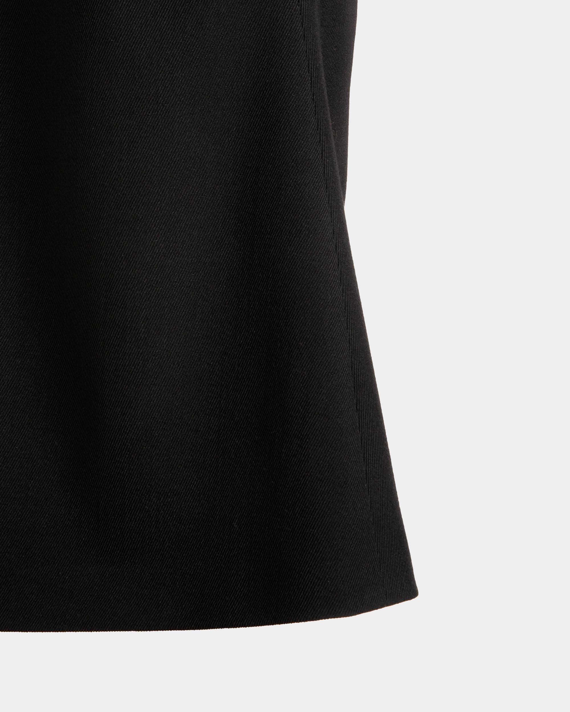 Midirock Aus Einer Wollmischung In Schwarz - Damen - Bally - 04