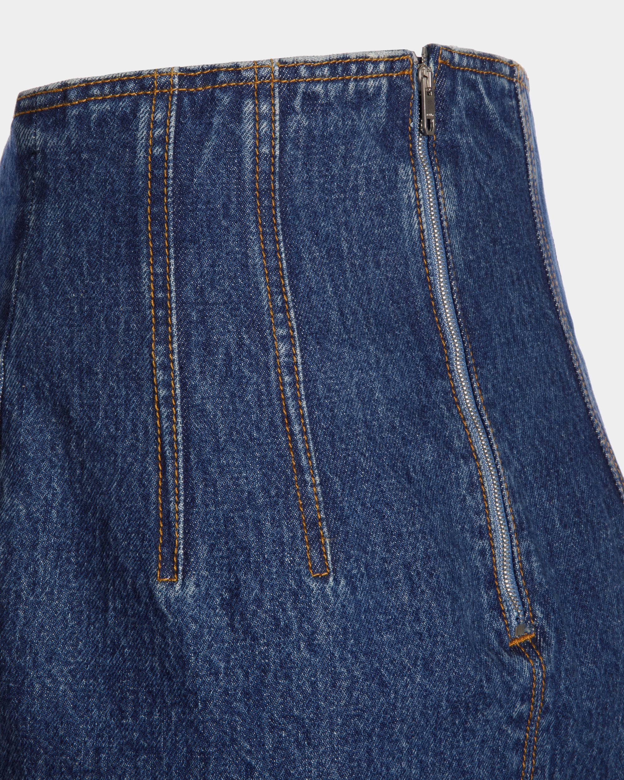 Langer Rock Aus Baumwolle In Medium Blue - Damen - Bally - 04