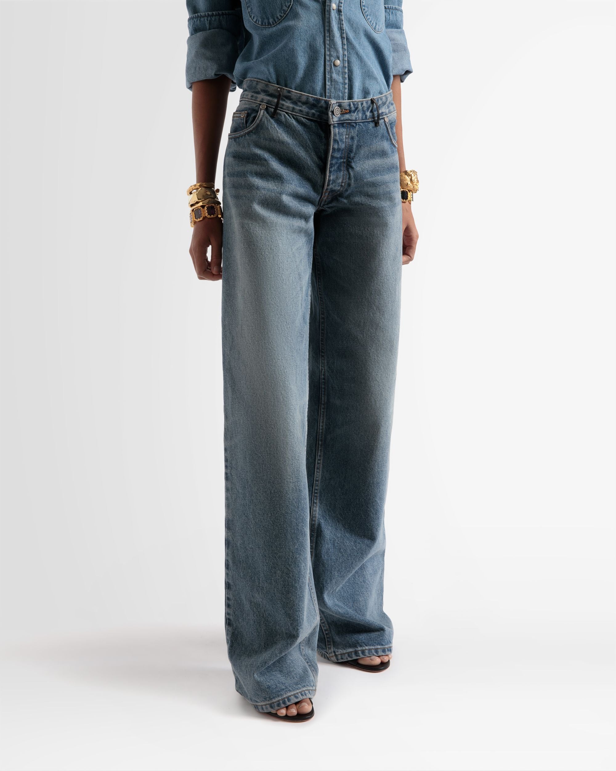 Pantalone In Denim Ampio - Donna - Bally - 02