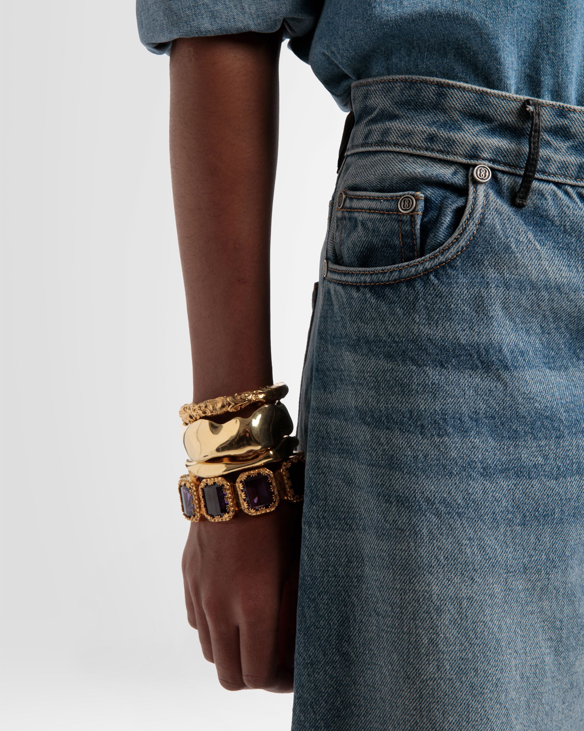 Pantalone In Denim Ampio - Donna - Bally - 03