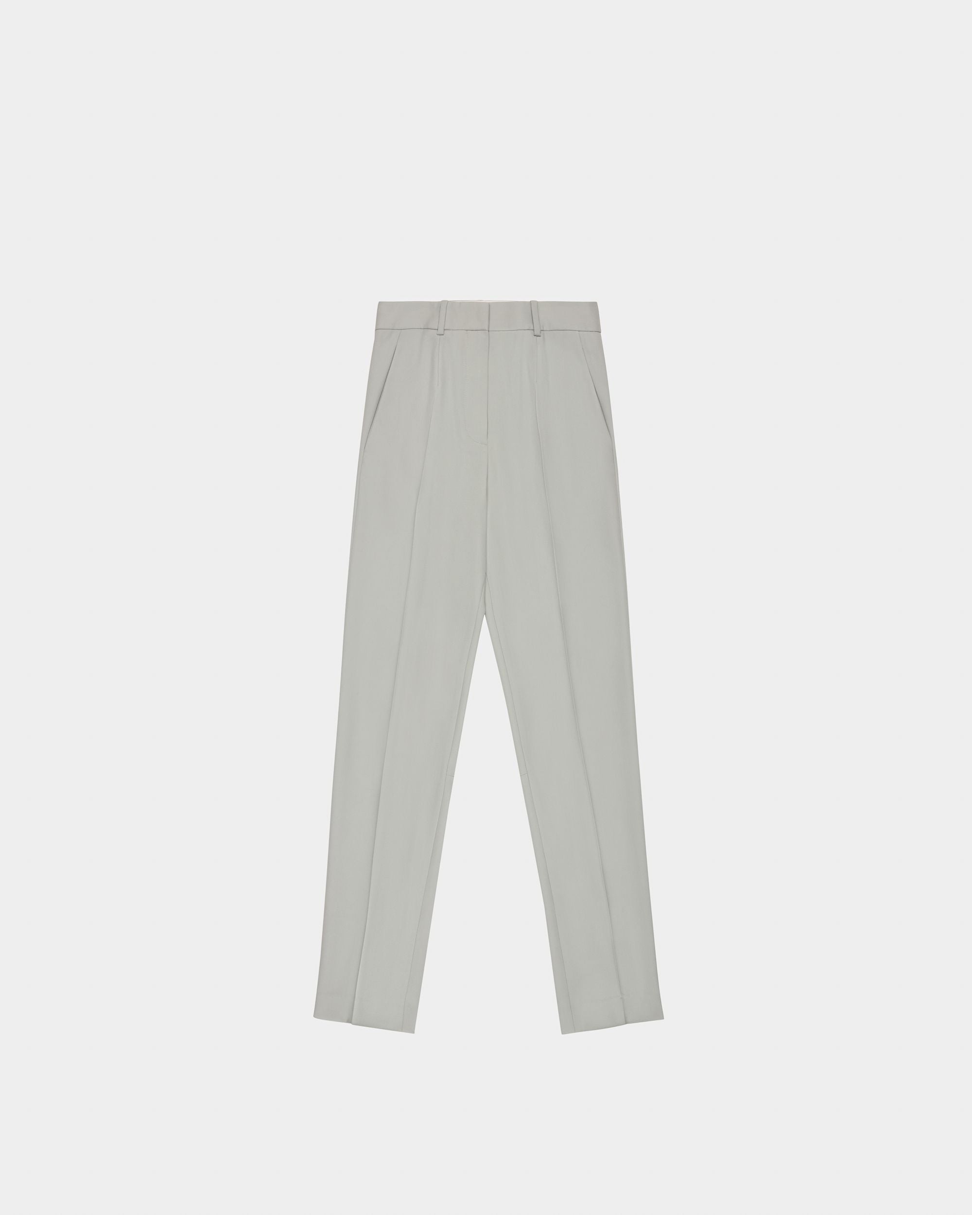 Hose Aus Grauer Wolle - Damen - Bally - 04