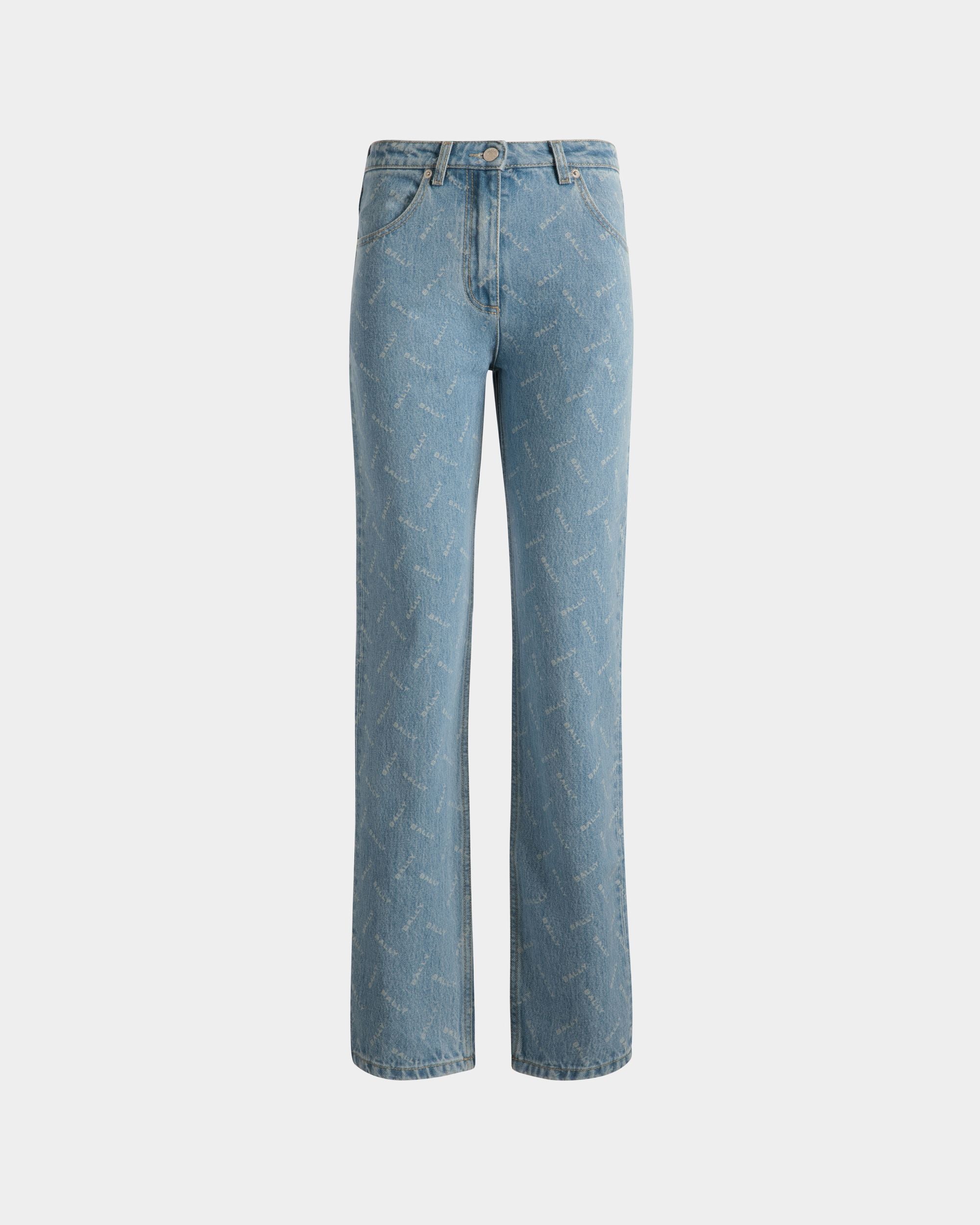 Pantalone In Cotone Denim Azzurro - Donna - Bally - 01