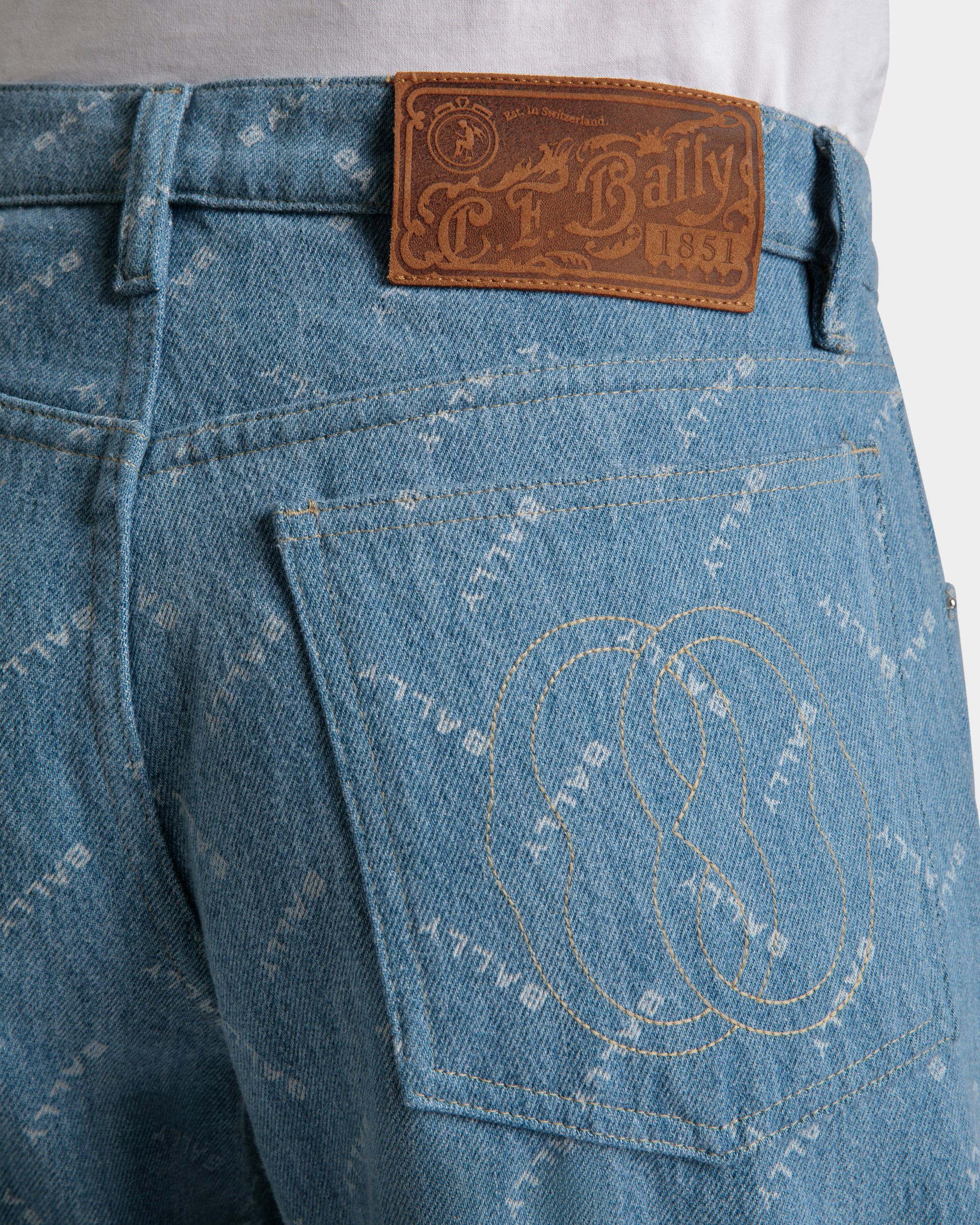 Pantalone In Cotone Denim Azzurro - Donna - Bally - 04