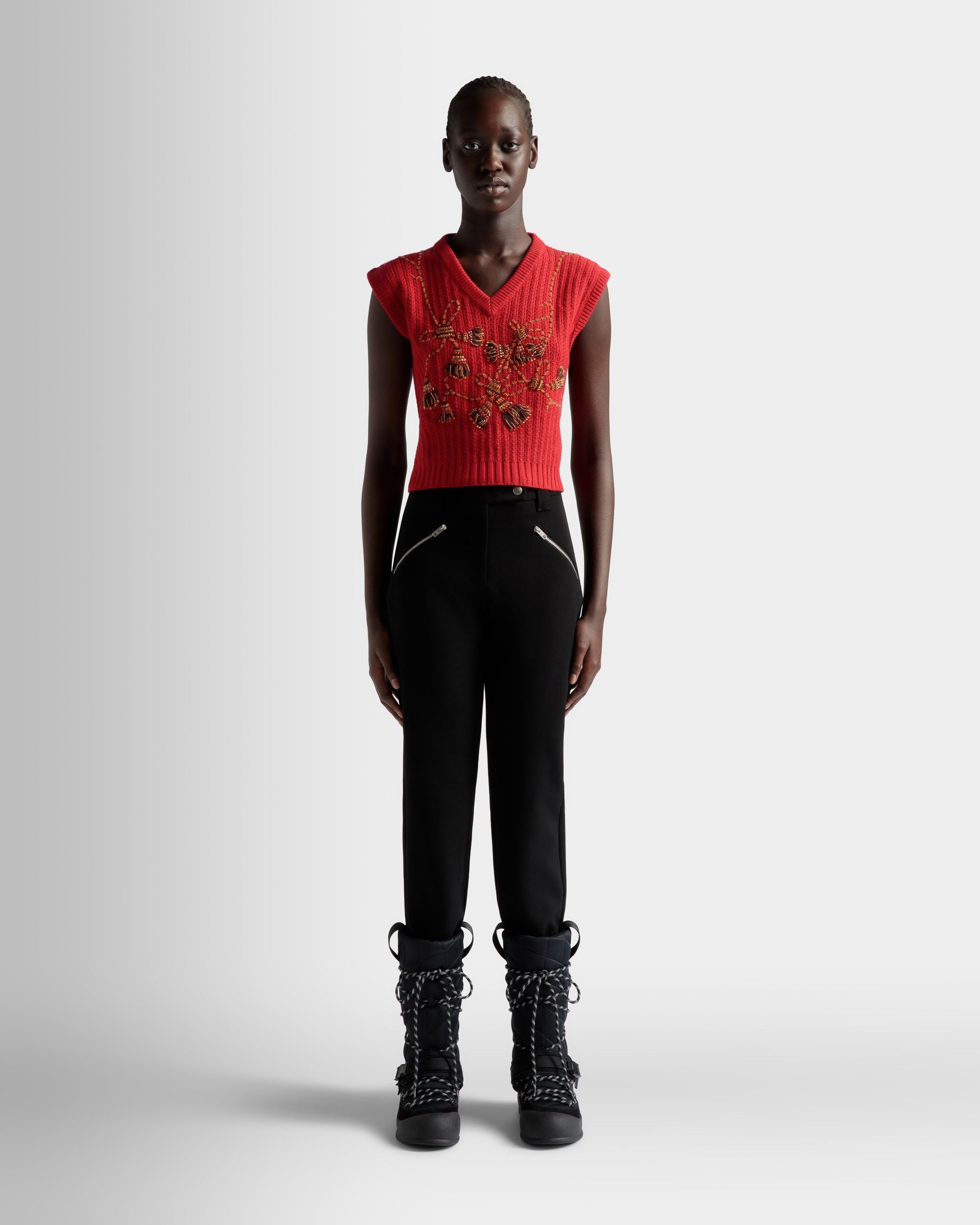 Stretch Pants In Black - Women's - Bally - 02