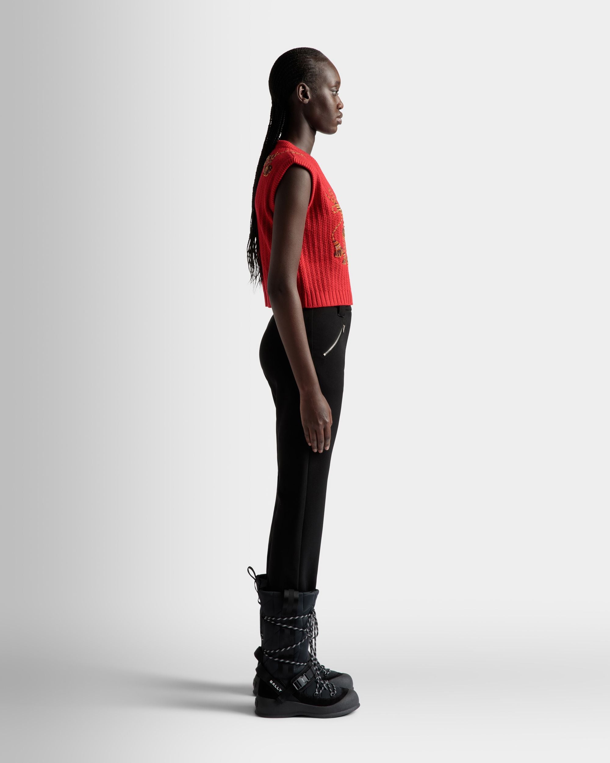 Stretch Pants In Black - Women's - Bally - 05