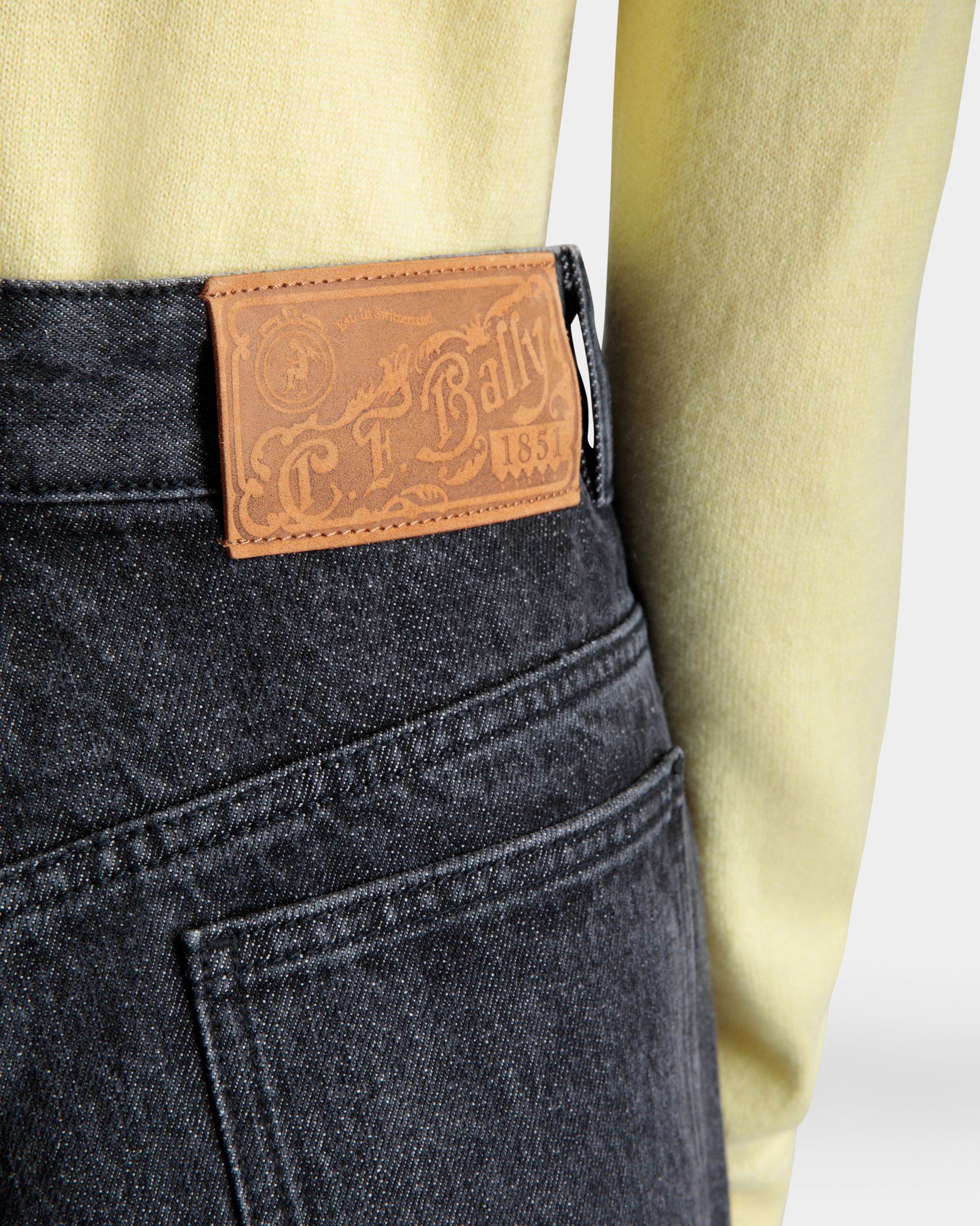 Jeanshose Mit Weitem Bein Aus Baumwolle In Grau - Damen - Bally - 04