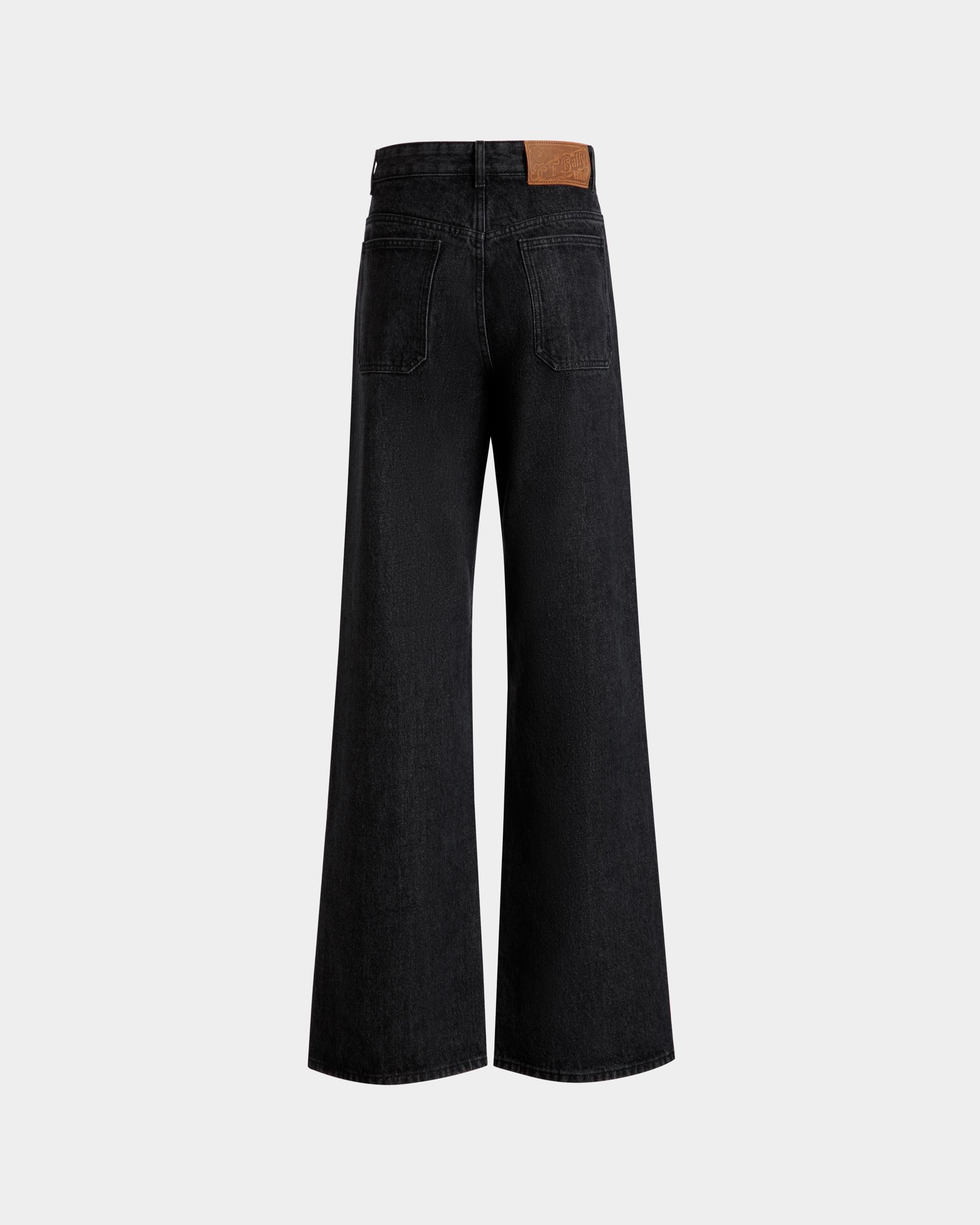 Jeanshose Mit Weitem Bein Aus Baumwolle In Grau - Damen - Bally - 07