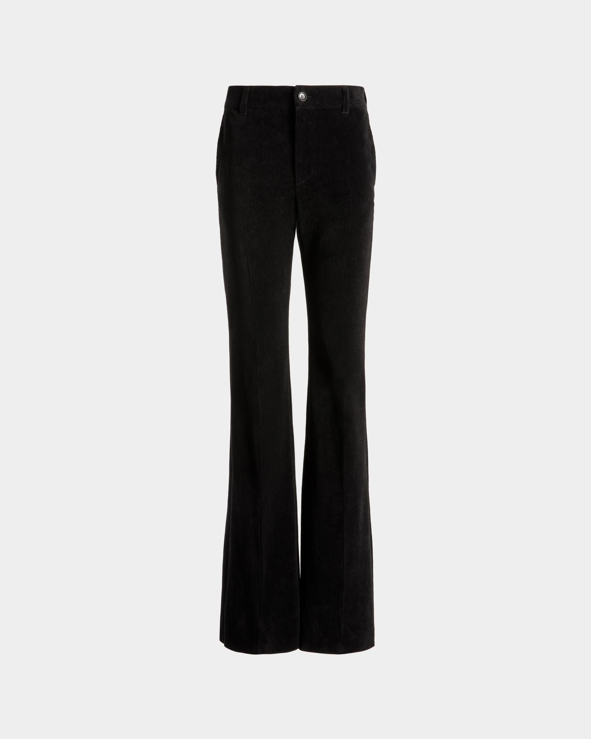 Schlaghose Aus Schwarzem Baumwollcord - Damen - Bally - 01