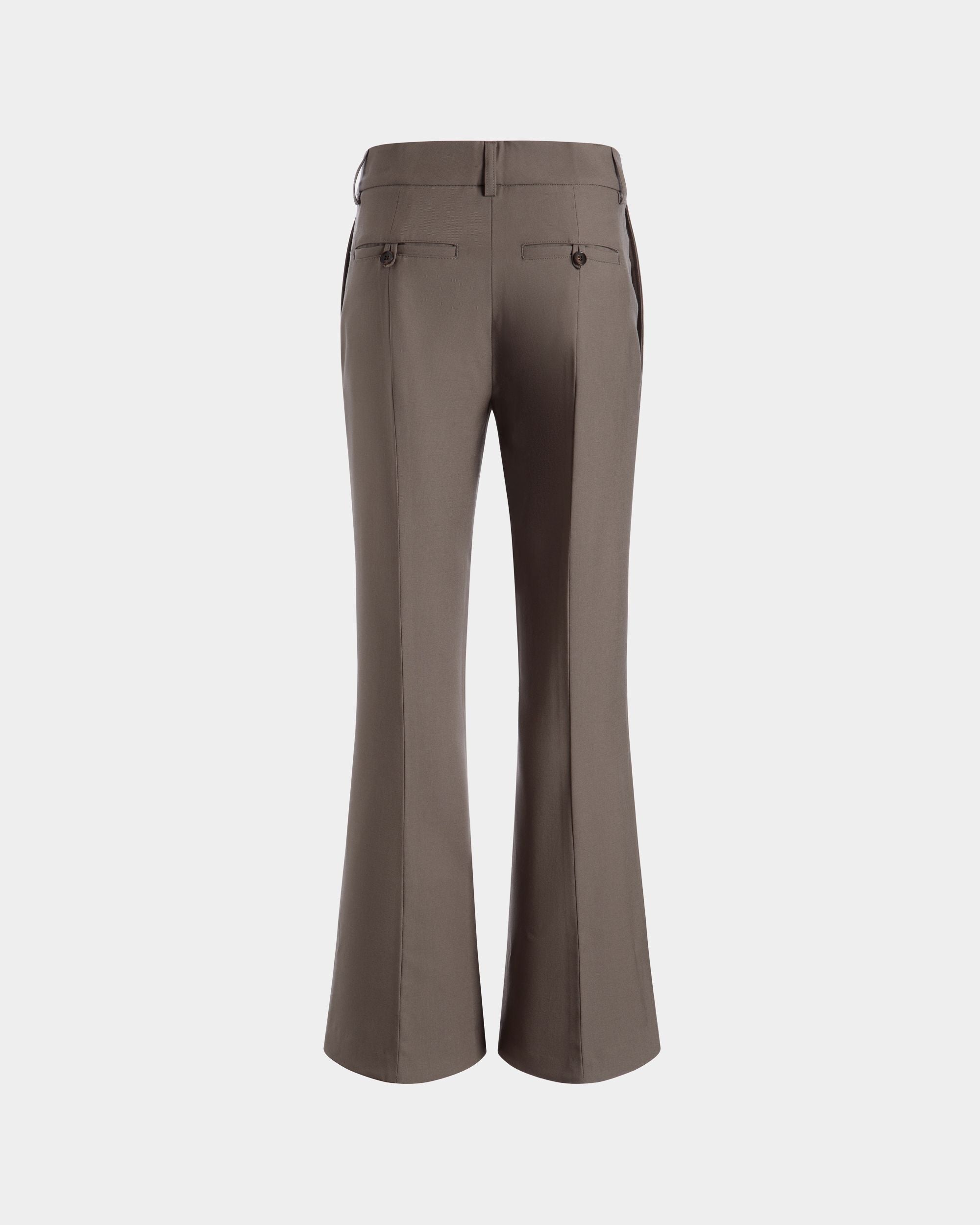 Trousers In Brown Wool - Femme - Bally - 03